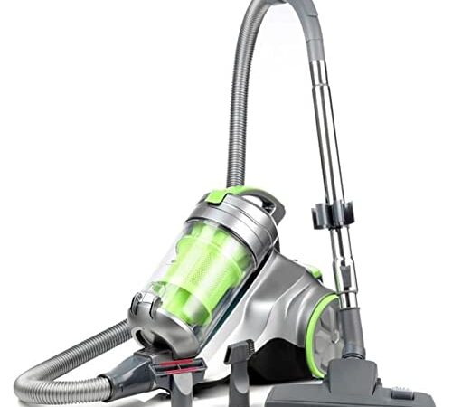 CONTINENTAL EDISON Aspirapolvere senza sacco a slitta Silentium - 800W - 76 dB - A - Verde