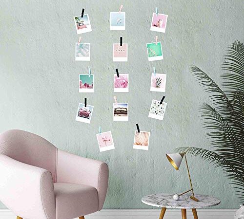 DRAEGER PARIS 1904 Draeger-Sticker Mural Polaroids-Homesticker-Décoration Maison-Grand Format, Multicolor, Moyen