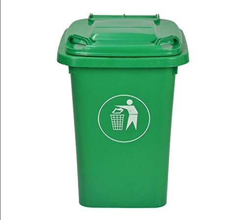 Guoqunshop Pattumiera per Raccolta Addensare Il Pattino da pattumiera all'aperto con Il bidone della Spazzatura in plastica ad Alta capacità della Comunità Poubelles de Cuisine (Dimensione : 50L)