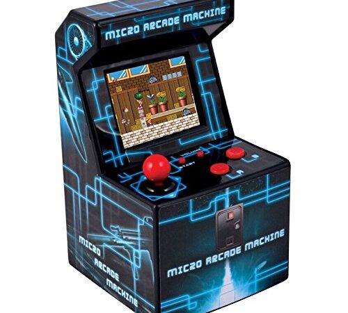 ITAL - Mini Arcade Retro / Mini Console Geek Portatile con 250 Giochi Integrati / 16 Bit / Gadget Perfetto Come Regalo per Bambini E Adulti (Blu)