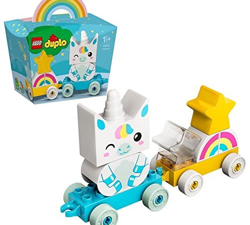 LEGO 10953 DUPLO Unicorno, Giochi per Bambini di 1,5+ Anni, Treno Giocattolo, Set di Costruzioni