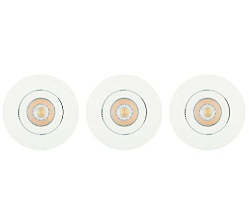 Lot de 3 Light Topps lt1255130 Spot LED encastrable 3 x 5,5 orientable Blanc