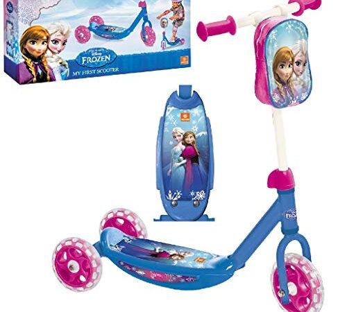 Mondo Toys - My First Scooter FROZEN II - Monopattino Baby bambino/bambina - 3 ruote - borsetta porta oggetti inclusa - 28222