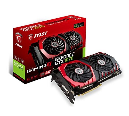 MSI GeForce GTX 1070 GAMING X 8G Scheda Grafica da Gaming da 8GB, Nero