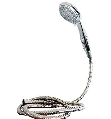 Pommeau de douche 'Jenny' - Tête de douche - 4 fonctions - avec fonction massage y compris - avec tuyau de douche inclus