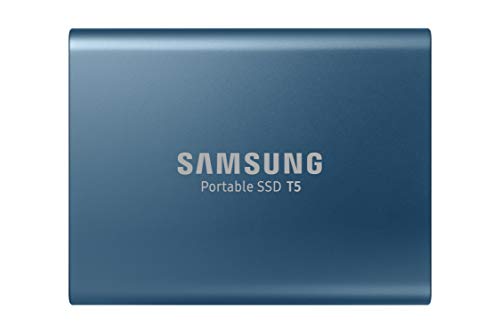 Samsung Memorie T5 da 500 GB, USB 3.1 Gen 2, SSD Esterno Portatile, Blu (MU-PA500B)