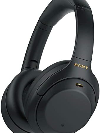 Sony WH-1000XM4 - Cuffie Wireless con Noise Cancelling - Batteria fino a 30 ore - Ricarica rapida (10 min. per 5 ore di riproduzione) - Multipoint - Alexa Built-in, Google Assistant, Siri - Nero