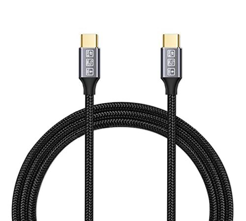 USB-C to USB-C 3.1 Gen2 Cable 10Gbps Data Transfer, 100W 20V/5A 3.3ft USB Type C PD Fast Charging Cable 4K Video Output Compatible with Thunderbolt 3, MacBook Pro, Galaxy S21 1M