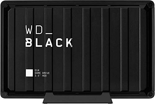 WD_BLACK D10 Game Drive 8 TB, HDD Desktop da 7200RPM con Raffreddamento Attivo, per Archiviare Tutti i Tuoi Giochi