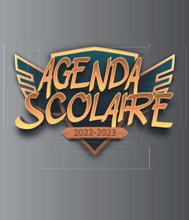 Agenda Scolaire: Organiseur scolaire couvre toute l'année scolaire | Emploi du temps | Planificateur Journalier | Calendrier | Organiseur | Pour Etudiants Collège Et Lycée, theme gamer