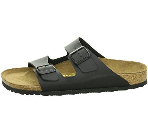 Birkenstock, Arizona black, Birko Flor, 45