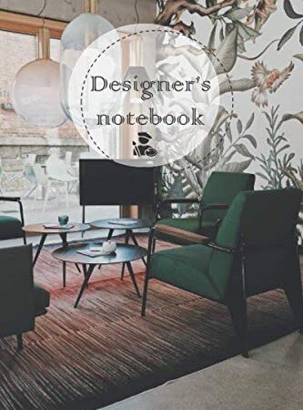 designer's notebook: carnet ligné , pour les designers lover , Notebook à offrir 120 pages 6x9 pouces
