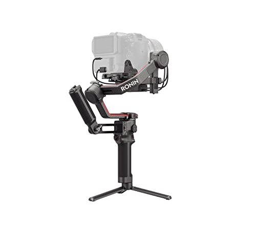 DJI RS 3 Pro Combo, Stabilizzatore a 3 assi per fotocamere DSLR, blocchi degli assi automatizzati, bracci estesi in fibra di carbonio, carico utile testato da 4,5 kg, messa a fuoco LiDAR