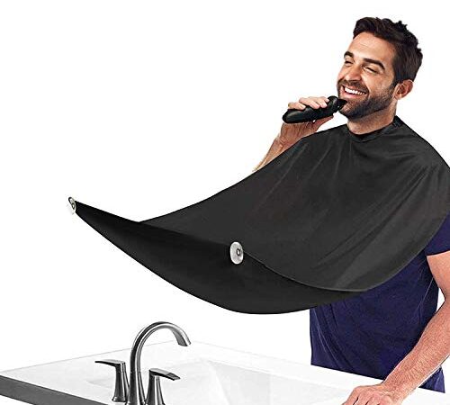 Grembiule da barba con 2 ventose, regalo per uomini