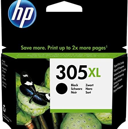Hp 305Xl Nero, 3Ym62Ae, Cartuccia Originale Hp Ad Alta Capacità Da 240 Pagine, Extra Large