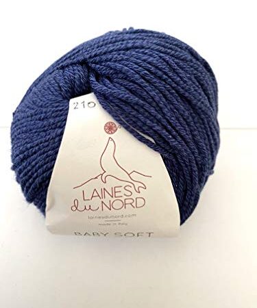 Laines du nord Cotone Baby Soft (50% Cotone 50% Fibra di soia) (Blu) Colore 210
