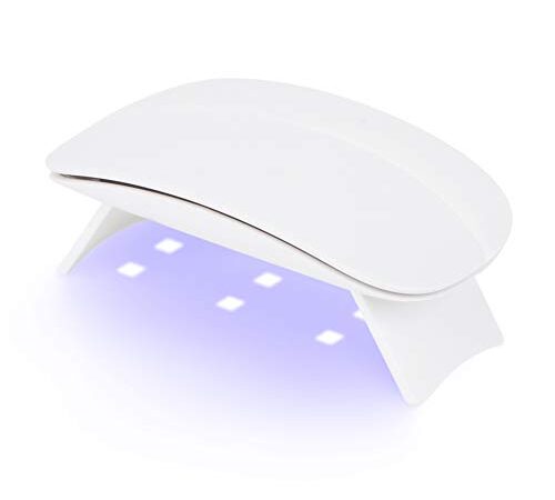 Madenia Mini Lampada Unghie UV 6W USB Lampada UV LED Portatile Pieghevole Asciuga Unghie per Manicure Pedicure