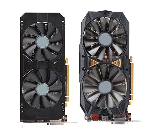 MKIOPNM Scheda Grafica, Schede Video RX580 8GB RX 580 8GB 256bit GDDR5 DP DVI Scheda Grafica per Giochi per PC