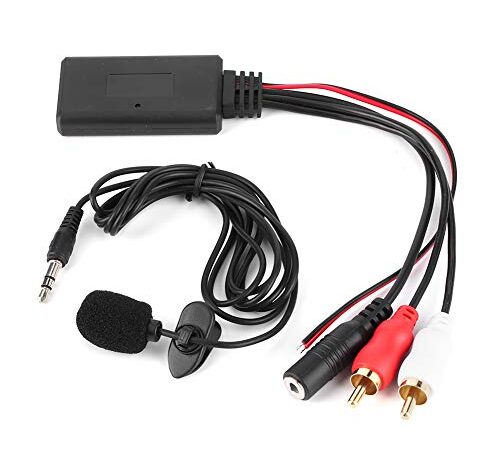 Modulo AUX Bluetooth, Adattatore Cavo RCA Yctze 2 con Microfono per Alpine per Pioneer terisass kimiss rca adattatore cable bluetooth rca voiture adattatore bluetooth per chiamate alpine modulo blueto