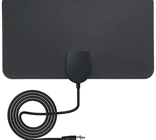 NOVAWAVE Antenna TV - Antenna TV Interna HD ad Alta Potenza | 470-862mHz Antenna Tv Interna Amplificata Potente per una Chiara Ricezione HD | Antenna Digitale 720-1080P per Smart TV 3-5dBi di Guadagno