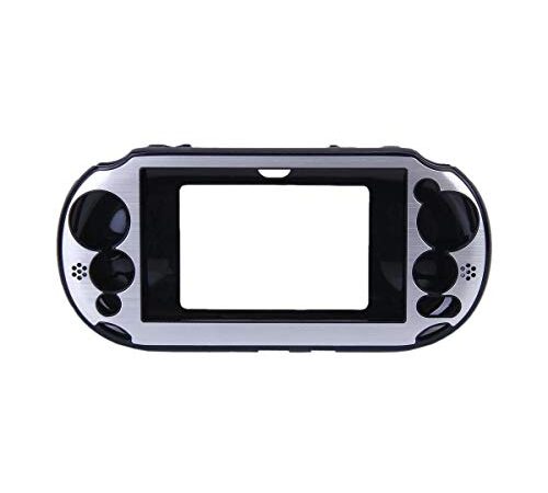 OSTENT Custodia protettiva in alluminio colorato in metallo compatibile per Sony PS Vita PSV PCH-2000 - colore argento