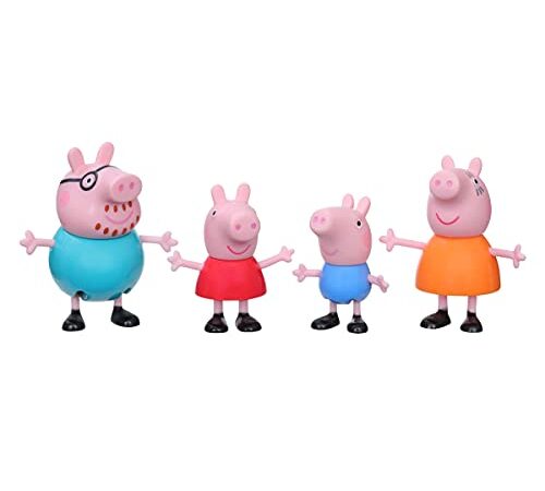 Peppa Pig - La Famiglia Confezione da 4 personaggi per bambini da 3 anni su, , Multicolore, F2190