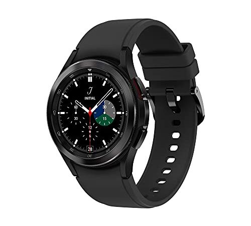 Samsung Galaxy Watch4 Classic 42mm SmartWatch Acciaio Inox, Ghiera Rotante, Monitoraggio Benessere, Fitness Tracker, Nero, 2021 [Versione Italiana]