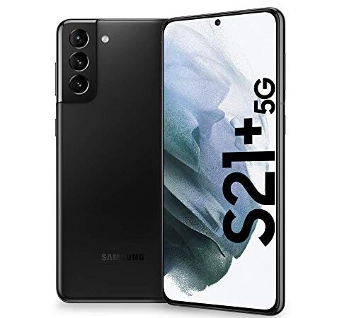 Samsung Smartphone Galaxy S21+ 5G, Caricatore incluso, Display 6.7" Dynamic AMOLED 2X, 4 fotocamere, 128 GB, RAM 8GB, 4800mAh, Dual SIM + eSIM, (2021) [Versione Italiana], Phantom Black