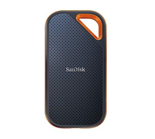 Sandisk 1Tb Extreme Pro Ssd Nvme Portatile, Usb-C, Velocità Di Lettura E Scrittura Fino A 2.000 Mb/S, Resistente E Impermeabile, ‎Nero