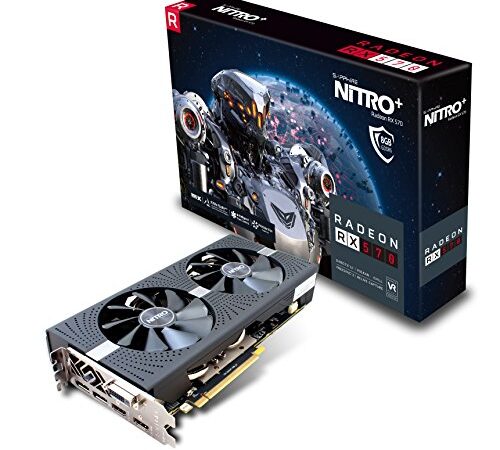 Sapphire RADEON RX 570 8GB GDDR5 NITRO+ Radeon RX 570 8GB GDDR5 - graphics cards (AMD, Radeon RX 570, 3840 x 2160 pixels, 1340 MHz, 8 GB, GDDR5)