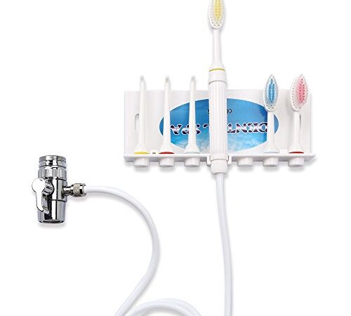 SMAGREHO Water Jet Waterflosser non-elettrico il rubinetto con 3 ugelli e 3 dentu spazzole