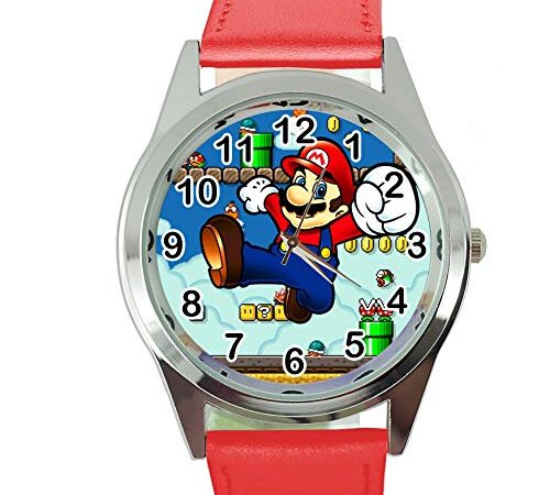 TAPORT® - Mario Orologio al quarzo con cinturino in pelle rossa