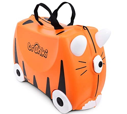 Trunki Valigia Cavalcabile Per Bambini: La Tigre Tipu (Arancione)
