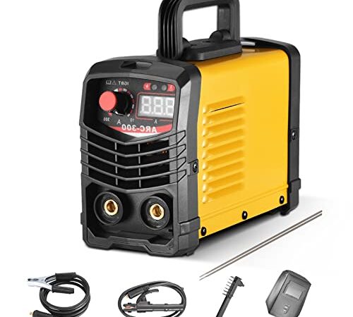 TTLIFE ARC MMA -300 Saldatrice, Saldatrice MMA 225Amp IGBT Kit Saldatrice ARC, Saldatrice inverter 220 V con portaelettrodo,Digital Display LCD Saldatrice Inverter portatile maschera, spazzola