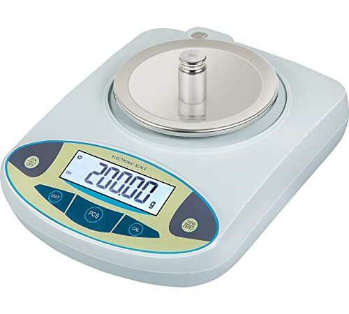 VEVOR Bilancia Analitica Digitale per Laboratorio Max Capacità 500g, Bilancia Chimica Alta Precisione 0.01g, Bilancia Tecnica applicata a Laboratori, Università, Aziende, Industrie, Gioiellieri ecc