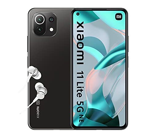 Xiaomi 11 Lite 5G NE - Smartphone 6+128GB, AMOLED 6,55” a 90Hz, Qualcomm Snapdragon 778G, Tripla Fotocamera 64MP+8MP+5MP, 4250mAh, Black (IT + Garanzia 2 anni) Alexa mani libere