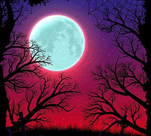 YJLucky Kit Broderie Diamant 5D DIY Chiaro di Luna Luminoso40X50Cm Broderie Diamant Kit Complet,Peinture Diamant 5D Complet