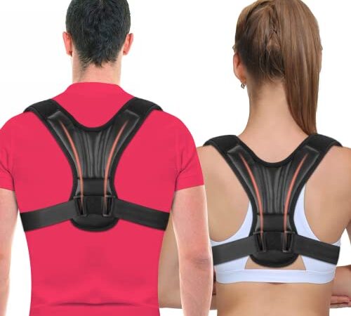 AOYNG Correttore Postura Schiena [Regolabile] da Uomo Donna, Correttore Posturale MEDICO CE,Fascia Posturale Spalle Traspirante sulla schiena ,Supporto per Schiena Dritta e Raddrizza Spalle
