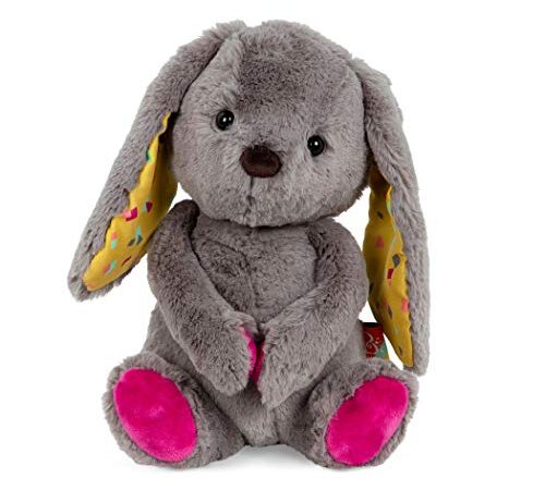 B. toys by Battat BX1787EZ Happy Hues – Giocattolo di coniglio di peluche da abbracciare – Morbido e morbido coniglietto – lavabile – Neonati, Bambini, Bambini