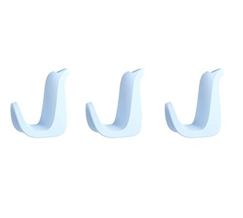 BOTRIBAS Mini Gruccia per uccellini, con gancio di estensione per appenderla a forma di grucce, con ganci di fissaggio impilabili, per vestito, 3 pezzi, colore: Blu