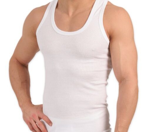 celodoro - 5 Canottiera Canottieres Intimo Uomo - Bianco 10/4XL