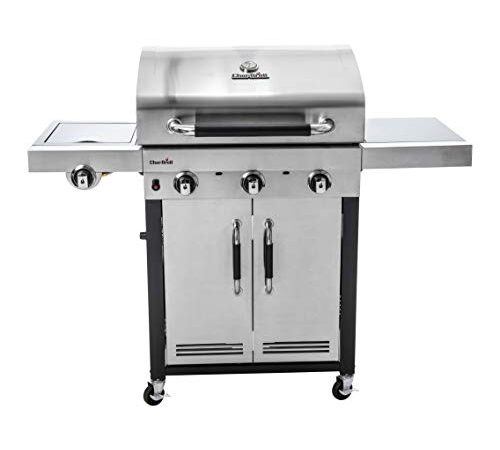 Char-Broil Advantage Series™ 345S, Barbecue In Acciaio Inox A Tre Bruciatori Con Bruciatore Laterale, 137.5 x 59.4 x 115.5 Cm