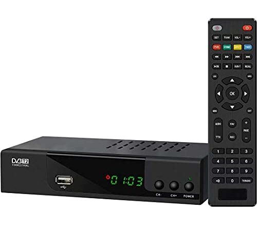 Decoder Ricevitore Digitale Terrestre DVB-T2 Scart HDMI 1080P REG PVR HD H265 HEVC Main 10