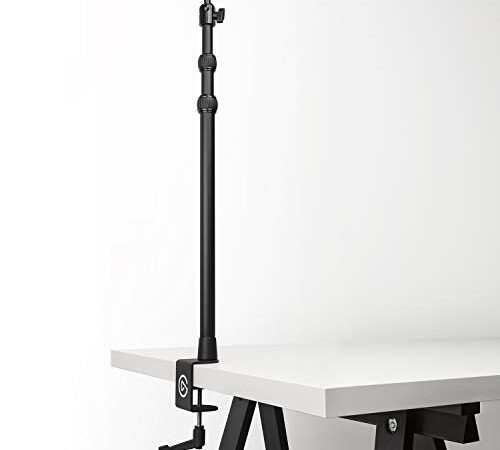 Elgato Master Multi Mount L, Estensibile Fino a 125 cm, con Testa Sferica Centrale, Vite da 1/4 Pollice, Morsetto da Scrivania Imbottito ,Compatibile con Tutti gli Accessori Elgato Multi Mount, Nero