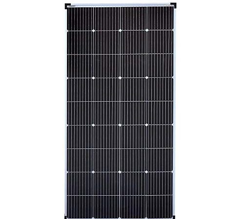 Enjoy Solar PERC Mono 190W 12V Pannello Solare Modulo Fotovoltaico, 166mm*166mm Cella Solare Monocristallina con 9 Busbars, Ideale per Camper, Casa Giardino, Barca.