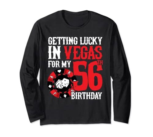 Festa a Las Vegas - Ottenere fortuna a Las Vegas - 56° compleanno Maglia a Manica