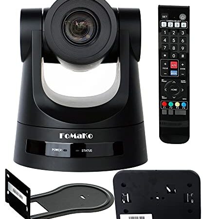 FoMaKo Telecamera PTZ HDMI SDI, camera PTZ PoE con zoom ottico 30x per lo streaming live di chiese/conferenze/eventi, compatibile con vMix OBS, uscita simultanea 3G-SDI/HDMI/IP (FMK30SDI)