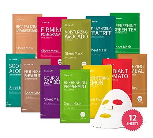 Glam Up Tissue Mask BTS 12Combo Facial Tissue Mask: la collezione suprema definitiva per ogni condizione della pelle. La natura ha preparato 12 fogli appena confezionati