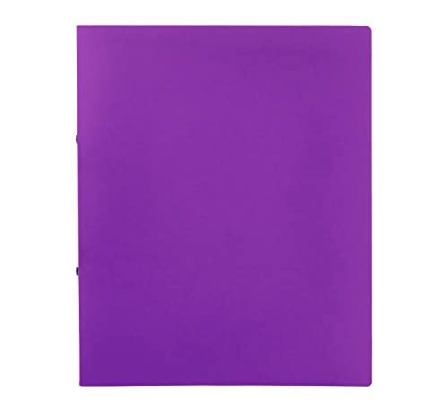 Idena 10438 - Raccoglitore ad anelli in formato DIN A4, con meccanismo a 2 anelli, larghezza dorso 20 mm, colore: Lilla