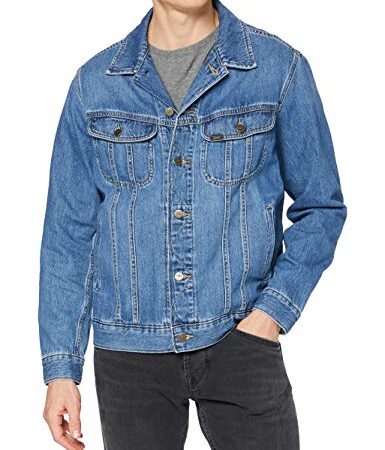 Lee Rider Jacket Giacca, Blu (Camden Lavato), M Uomo